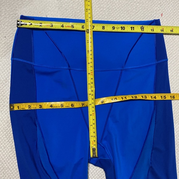 Adidas X Ivy Park cobalt, leggings tight rodeo mesh panel high waist, size M - Picture 17 of 17